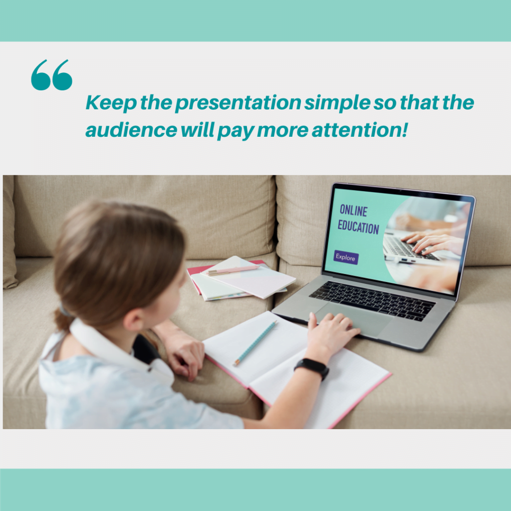 tips to create mind blowing PowerPoint presentations -keep the content simple